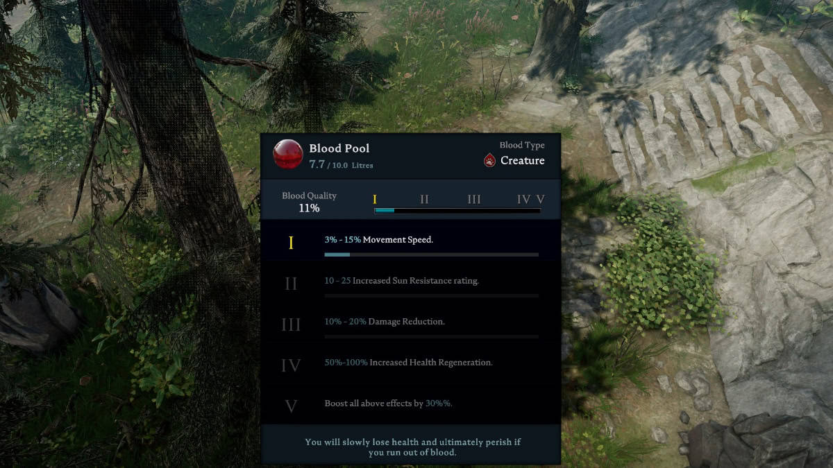 V Rising blood types explanation
