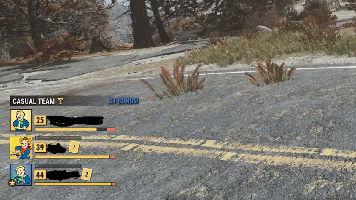 fallout 76 level up using teams