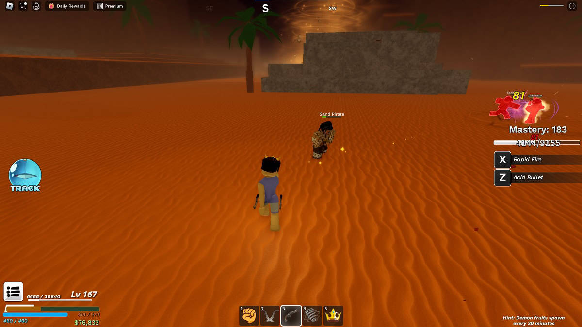 fighting sand pirates