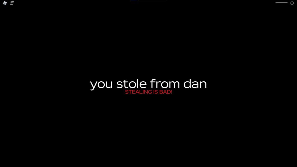 killed by dan for stealing in a dusty trip