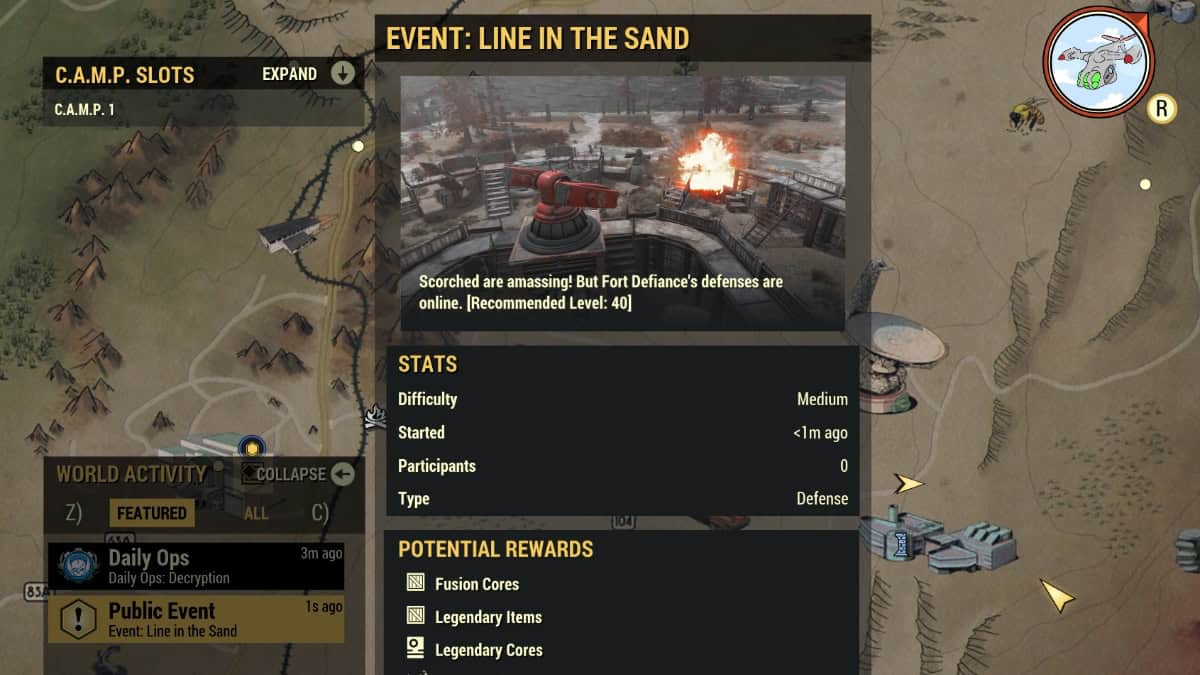 fallout 76 level up public event