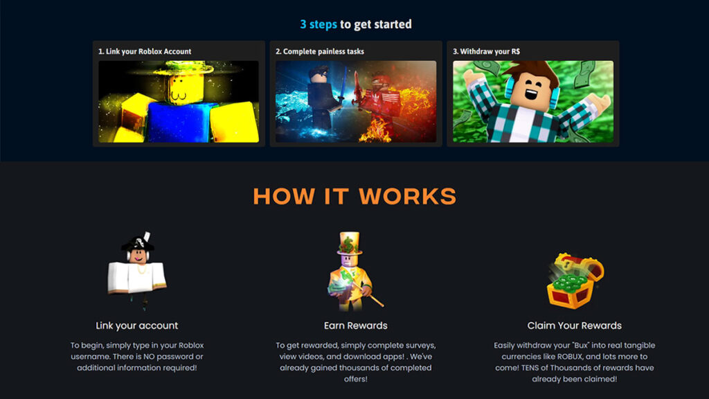 Fill Up Robux Surveys (Highly Not Recommended)