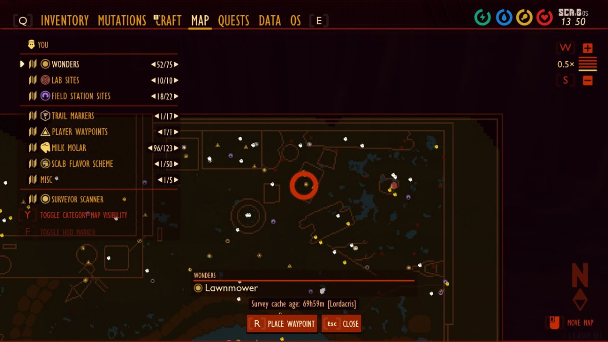 Grounded fire ant hill location