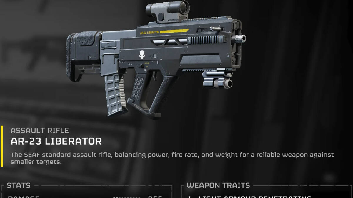 Helldivers 2 gun tier list, liberator