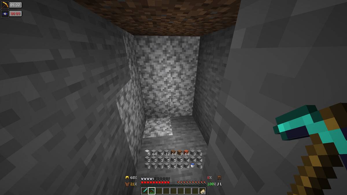 inventory hud+, the best minecraft quality of life mod