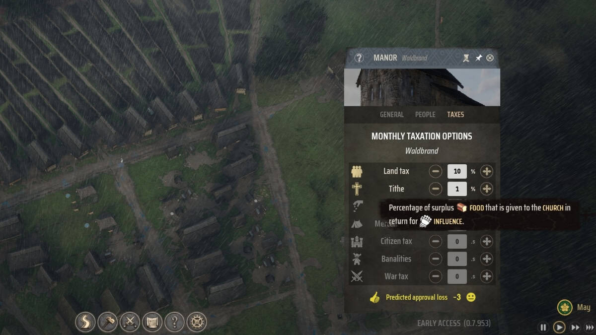 Manor Lords influence method