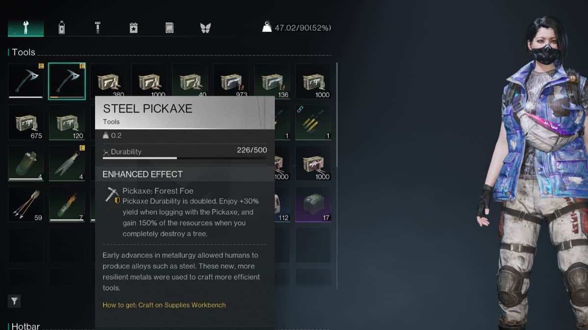 Once Human pickaxe tool