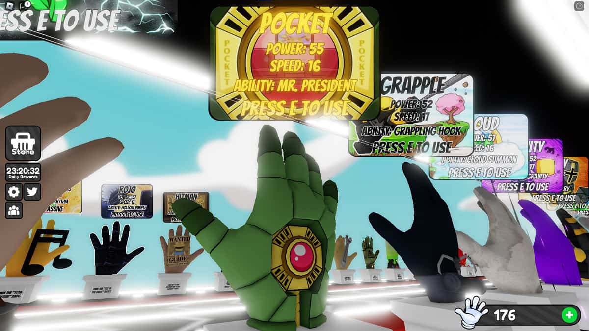 unlocking the knockoff glove with the pocket glove