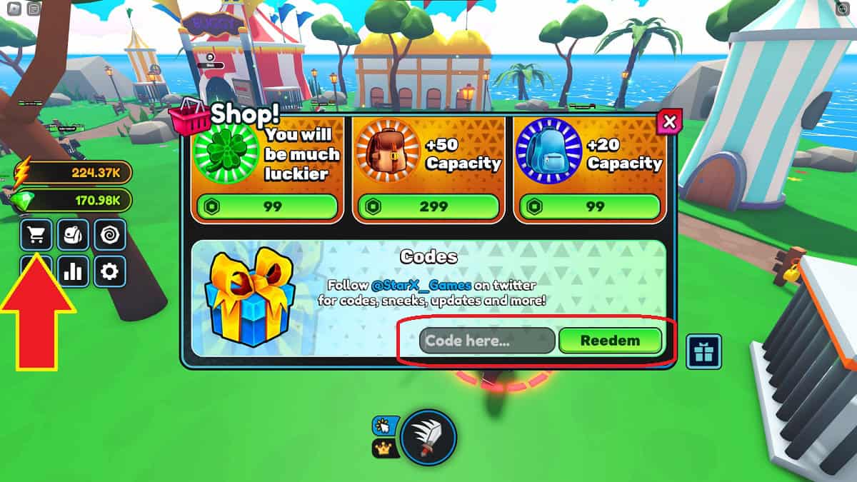 how to redeem roblox codes in anime swords x