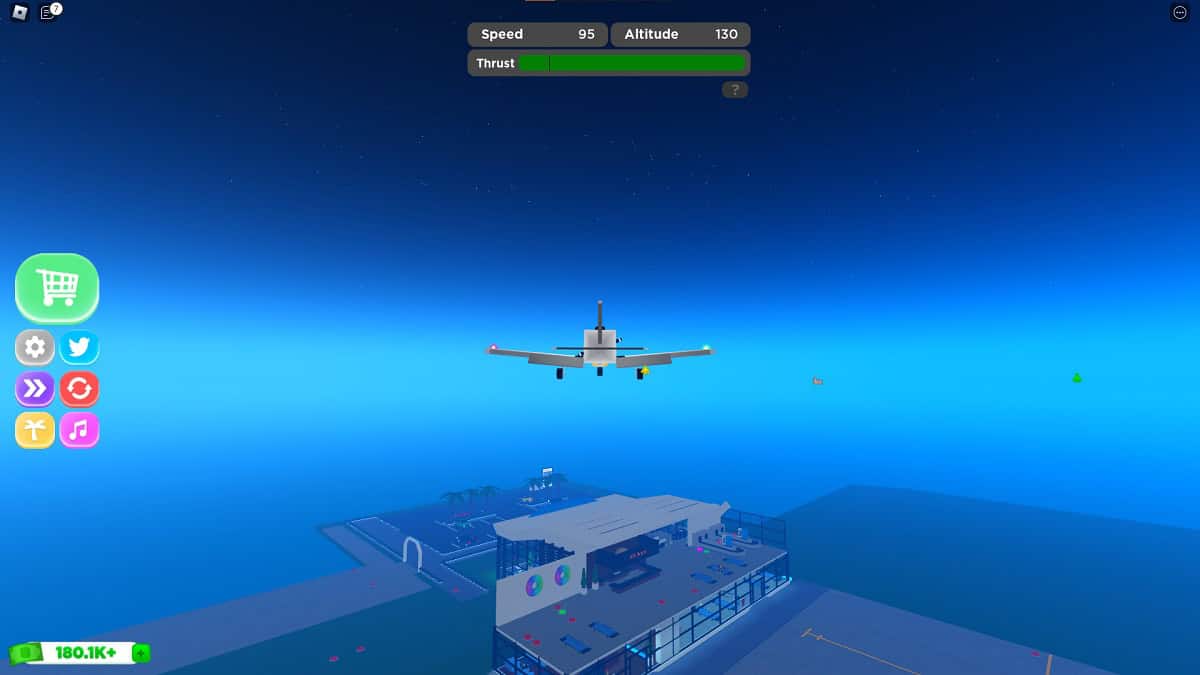 flying a plane in roblox airport tycoon