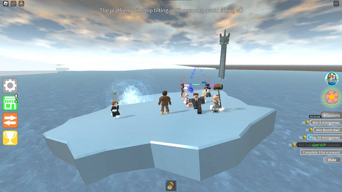 playing teetering turmoil in epic minigames