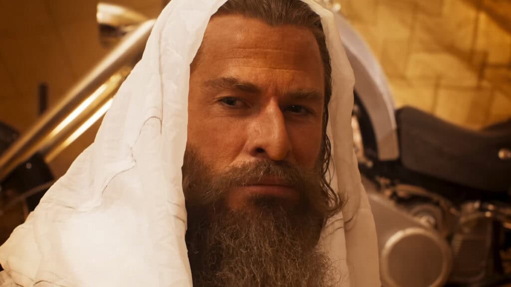 Does Furiosa: A Mad Max Saga Have a Post-Credits Scene? Chris Hemsworth in Furiosa: A Mad Max Saga which may or may not have a post-credits scene.