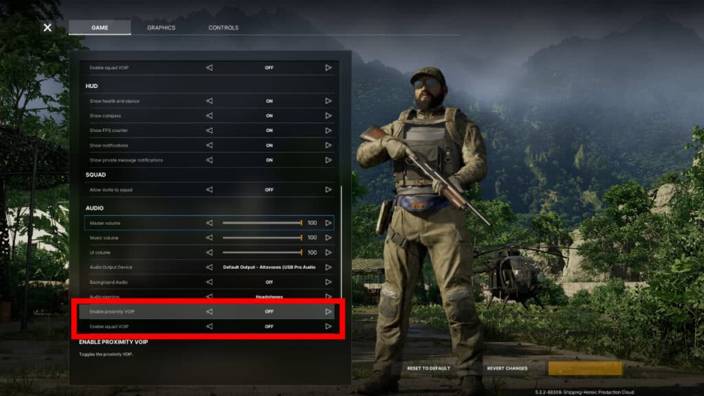 Gray Zone Push to Talk Options