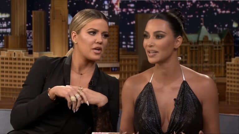 Khloe Kardashian Stirs up Controversy With Her Sisters for Reality Show Ratings Khloe and Kim Kardashian on The Tonight Show