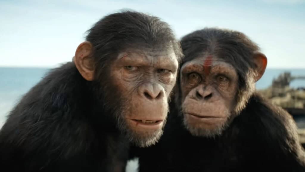 Kingdom of the Planet of the Apes Review – A Compelling Visually Uncompromising Tale of Humanity Noa and his mother in Kingdom of the Planet of the Apes