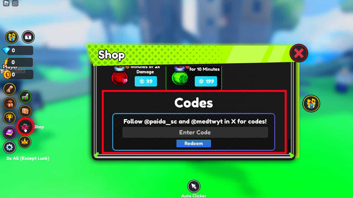 Redeeming Codes in Roblox Anime Fantasy Simulator