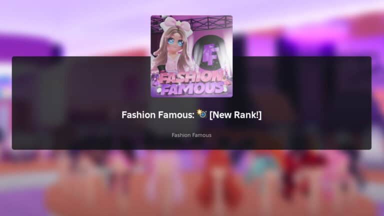 Roblox: Fashion Famous Codes (May 2024) Roblox: Fashion Famous Codes