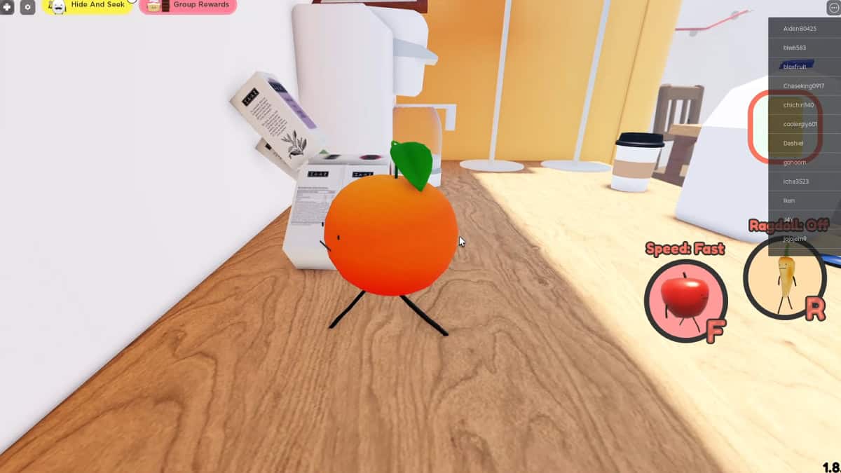 Climbing the boxes to reach the top of the fridge.