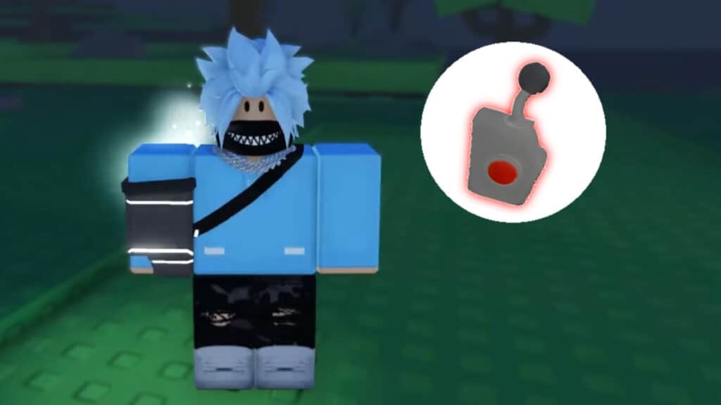 How to Get (& Use) the Strange Controller in Roblox Sols RNG A character stands beside the Strange Controller item in Sols RNG Roblox