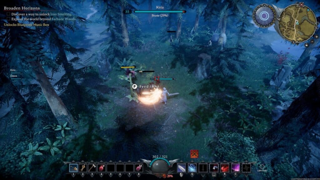 Vampire fighting several enemies