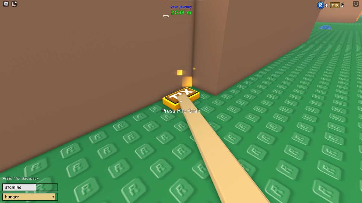 finding the tix outside the red building