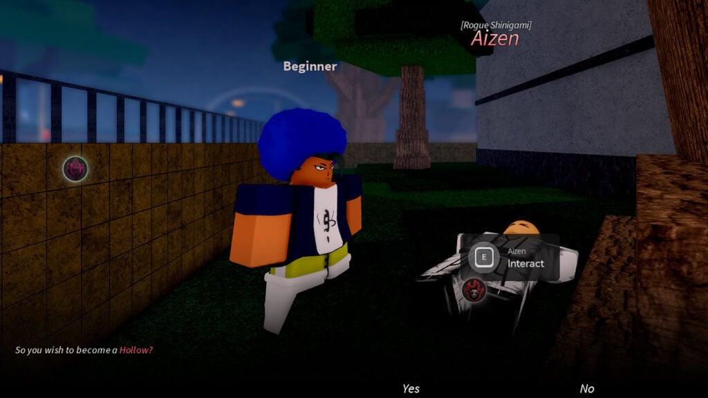 Talk to Aizen and Become a Hollow First