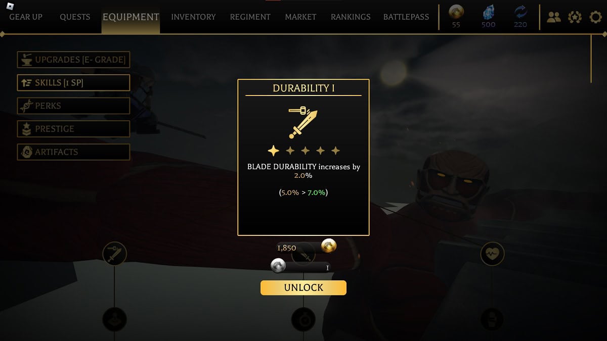 the skill tree in roblox aotr