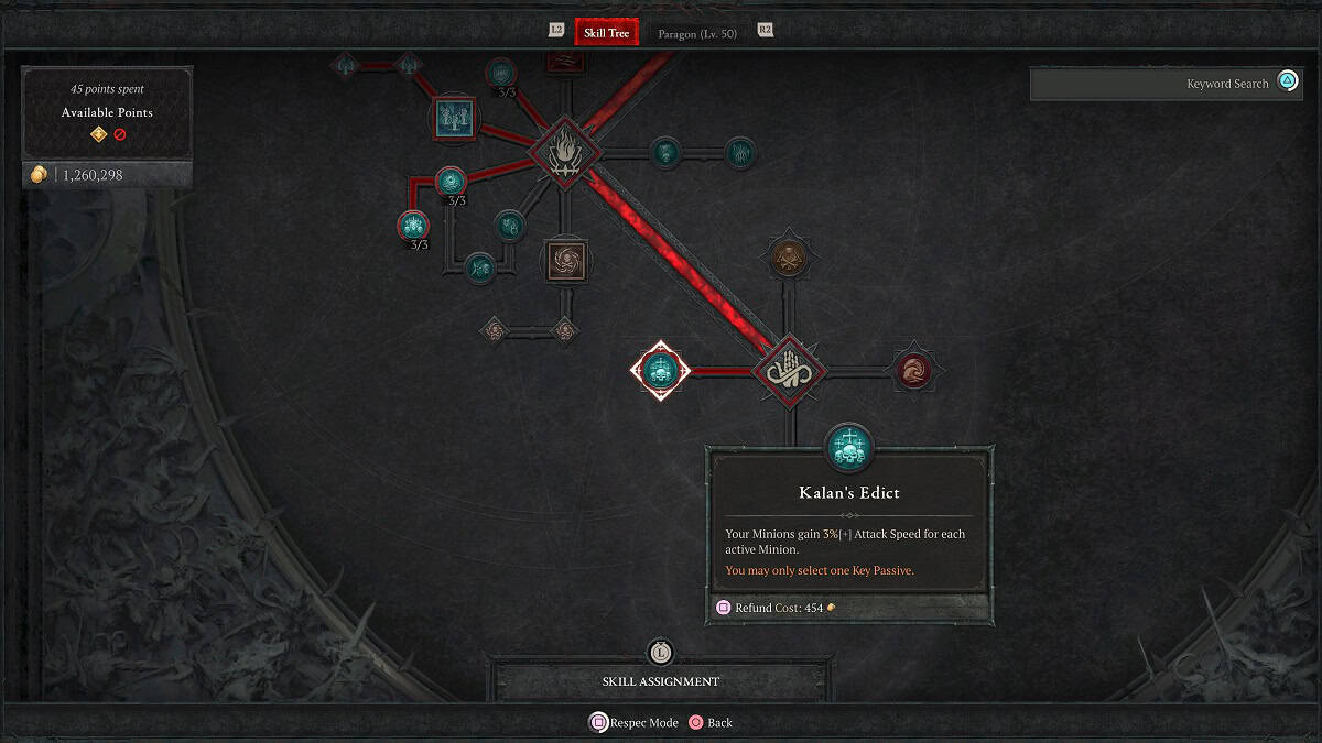 best talents for necro minion build