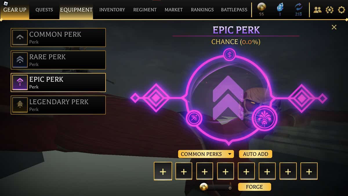 combining unwanted perks to craft a better one in attack on titan revolution