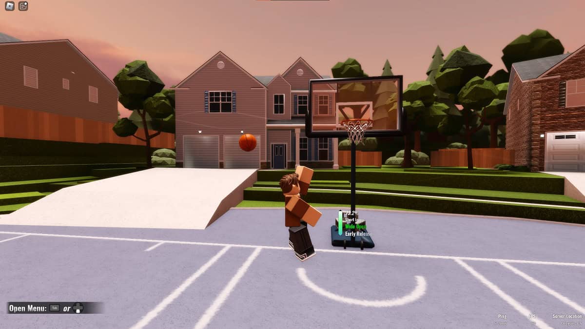 performing a hop step dribble