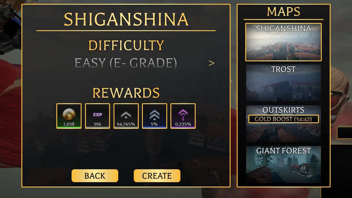 how to earn gold, experience, and gems in roblox attack on titan revolution