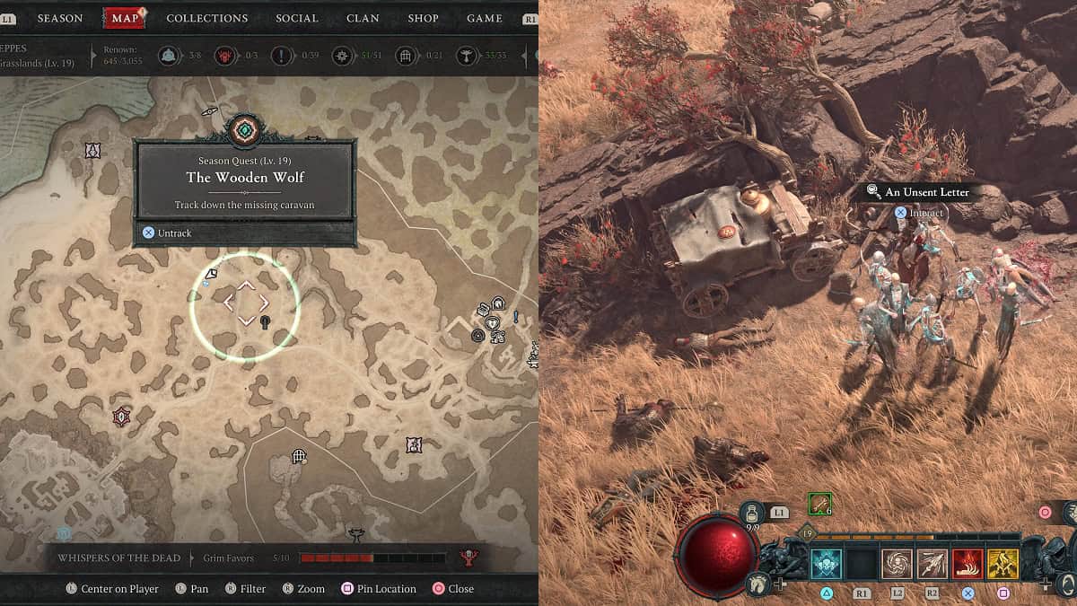 where to find missing caravan for the wooden wolf