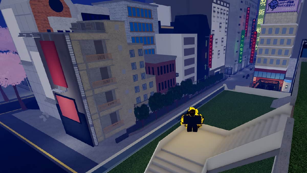 the open world map of roblox jujutsu chronicles