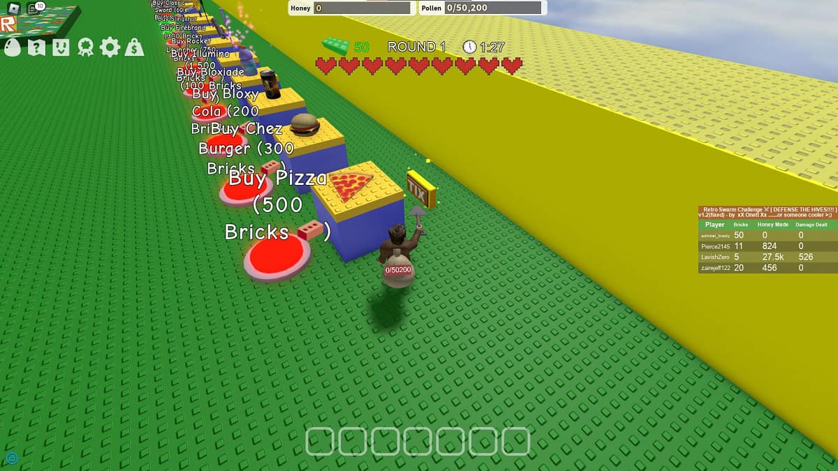 tix ticket located behind pizza block