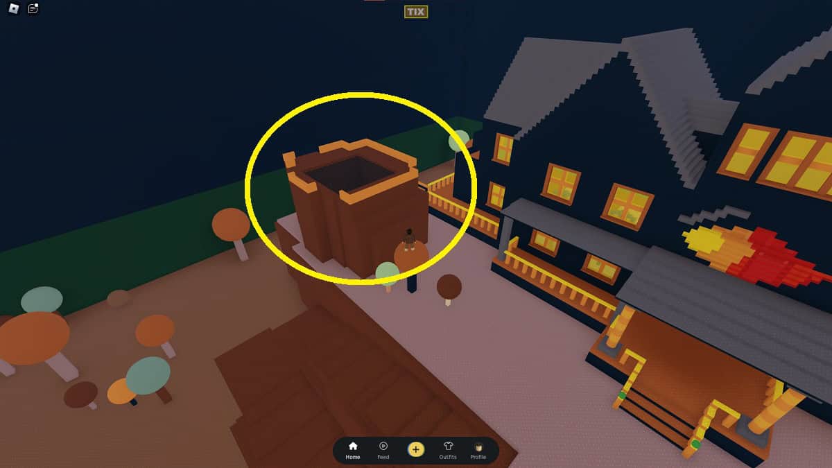 locating a tix underneath the haunted house