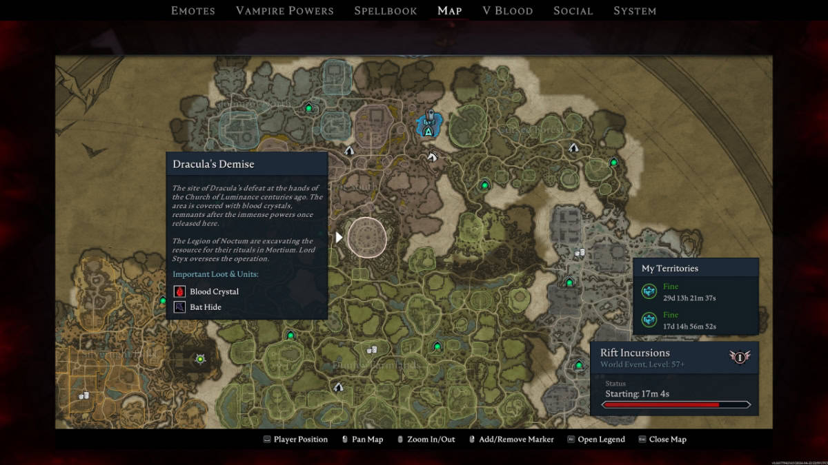 V Rising Blood Crystal location