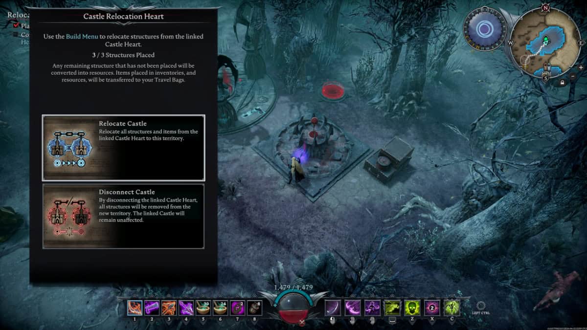 V Rising relocate castle mechanics