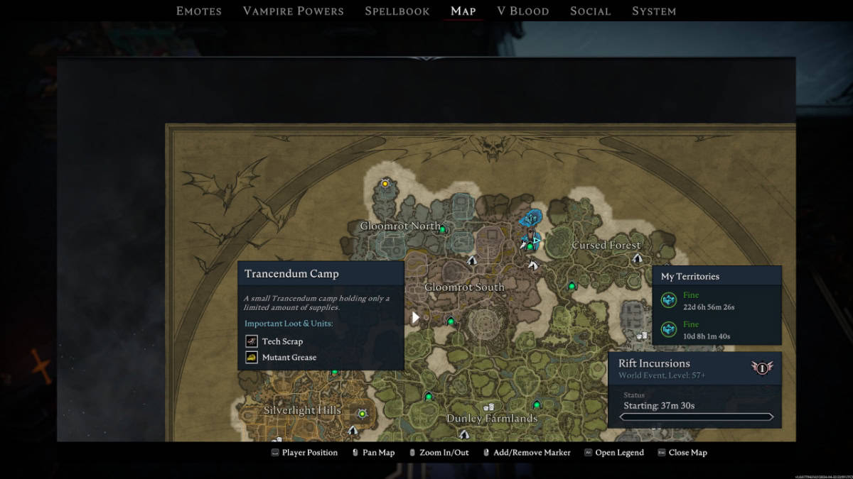 V Rising tech scrap location