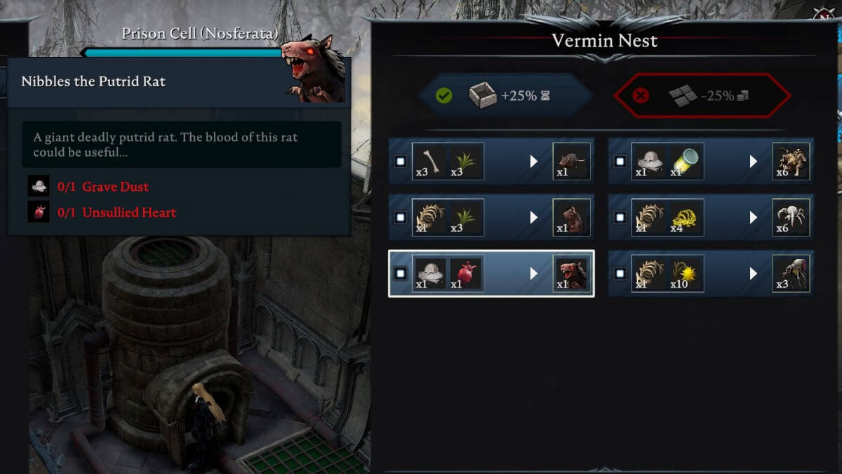 V Rising Unsullied Heart uses