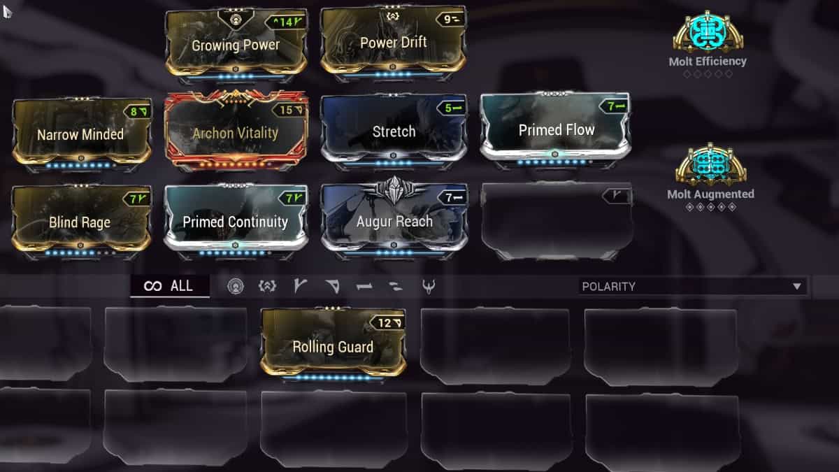 Warframe Protea Prime build mods