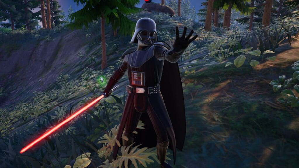 Where To Find Darth Vader in Fortnite Chapter 5 Season 2 where does darth vader spawn in fortnite, where is darth vader, lightsabers