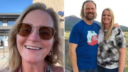 Christine Brown Claps Back at Kody Brown Calling Her ‘Gross’ Christine Brown in 2024 (L), Christine and Kody Brown in 2017 (R)