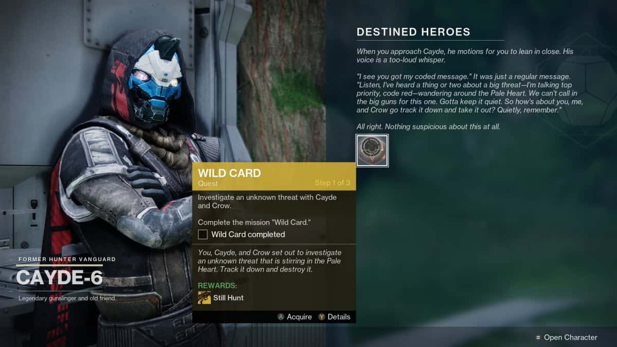 Wild Card Quest Start