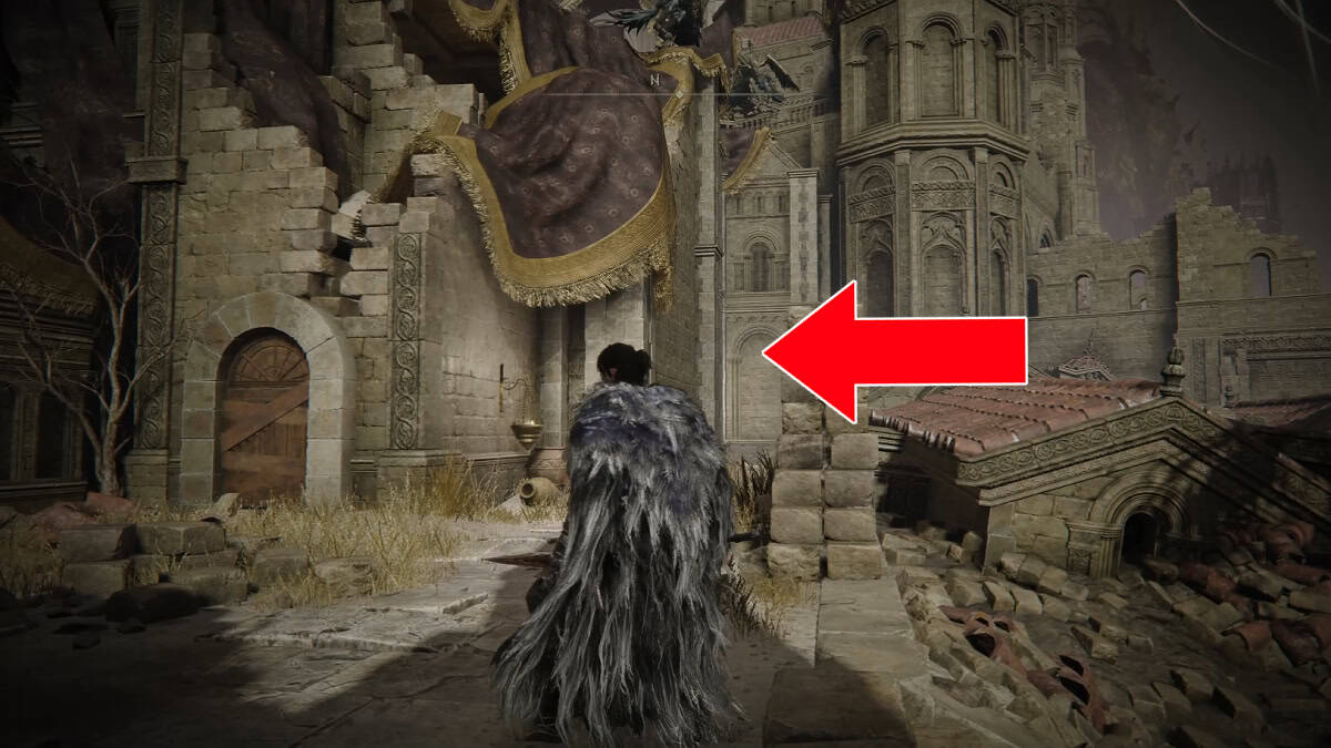 You need to enter this alley to find the item.