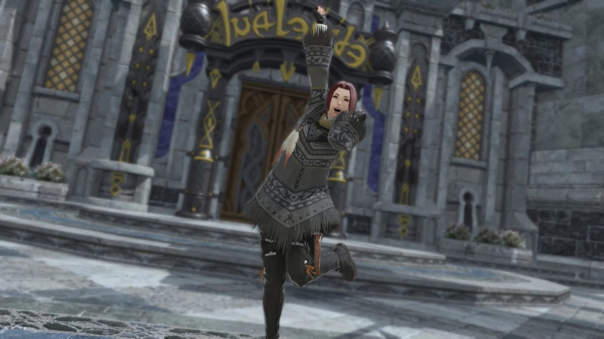 Warrior of Light with poncho