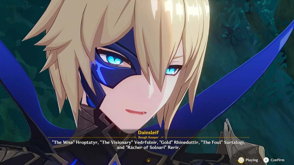 Dainsleif speaks about the five Sinners in Genshin.