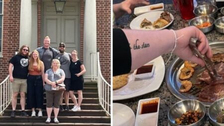 Sister Wives Janelle Brown Confirms Kids Got Tattoos in Honor of Late Brother Garrison Janelle Brown and her kids, a close up of Gabe's tattoos