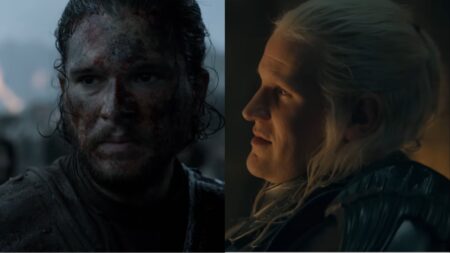 House of the Dragon Star Explains Why Jon Snow Wouldn’t Stand a Chance Against Daemon Targaryen Kit Harrington on Game Of Thrones and Matt Smith