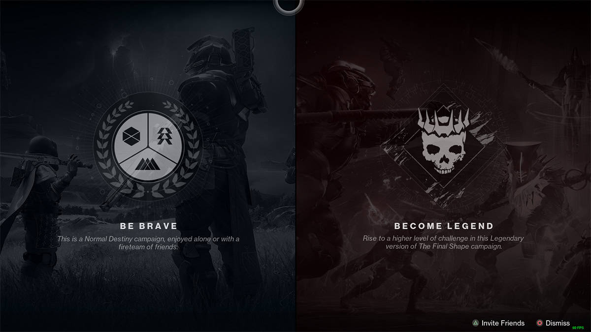 Select Legendary Campaign