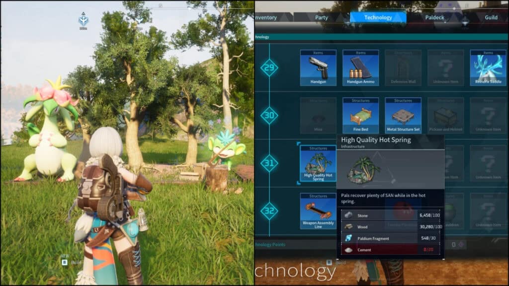 Pals at work and a bed that makes working conditions better in Palworld